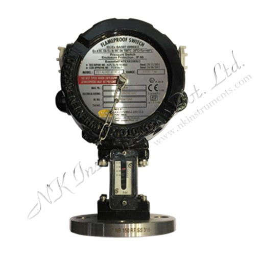 Flameproof High range Flanged Pressure Switch with Scale FC series