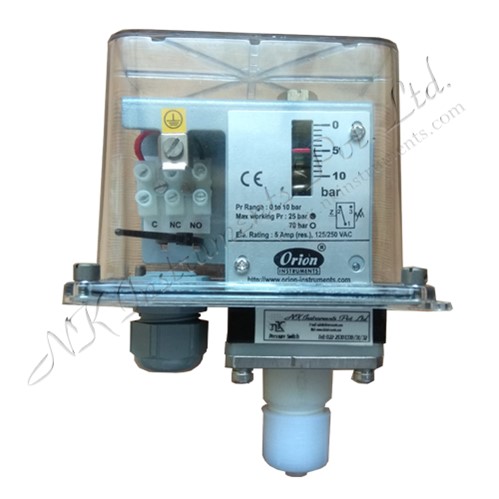 PTFE coated High range Pressure switch Mz series